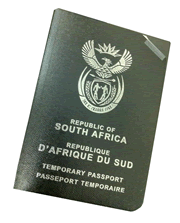 South African Passport Document